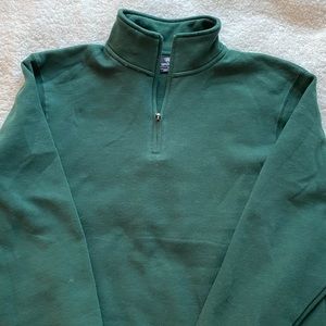 Navy Green Oversized Quarterzip